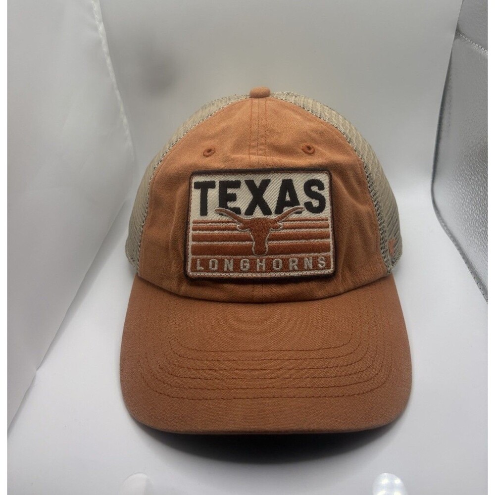 ‘47 Texas Longhorns Four Stroke Clean Up Trucker Hat - Texas Orange/Natural